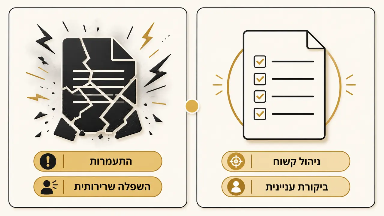 ניהול קשוח מול התעמרות