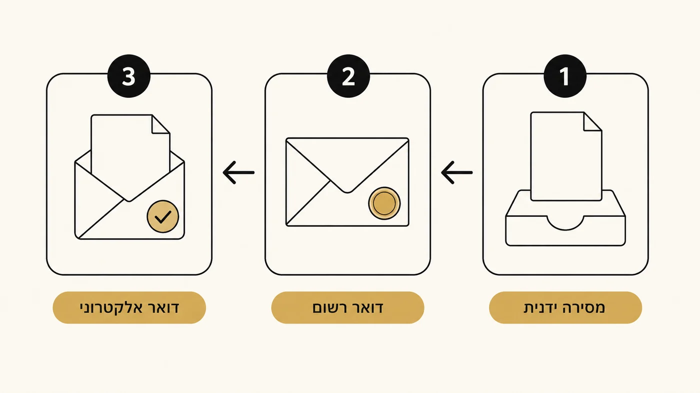 איך שולחים את המכתב כך שתהיה הוכחת מסירה?