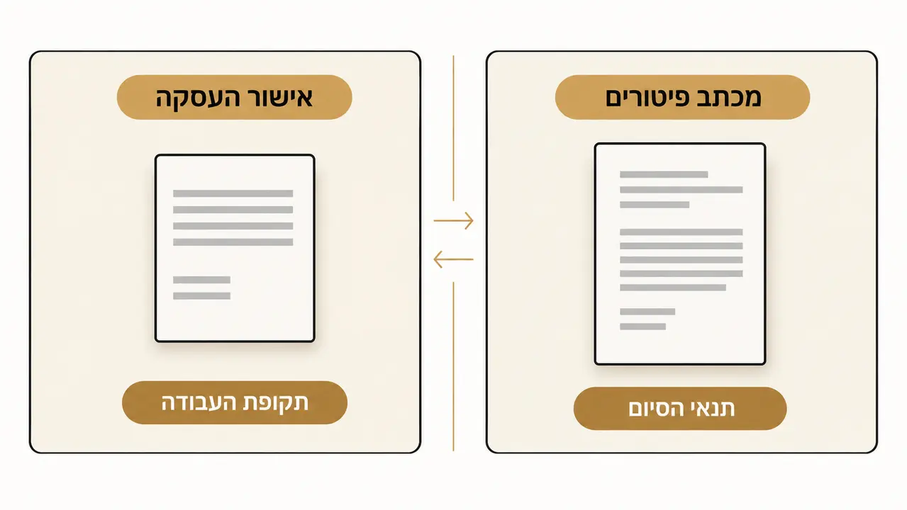 אישור העסקה: המסמך שממשיך לעבוד הרבה אחרי שהקשר נגמר