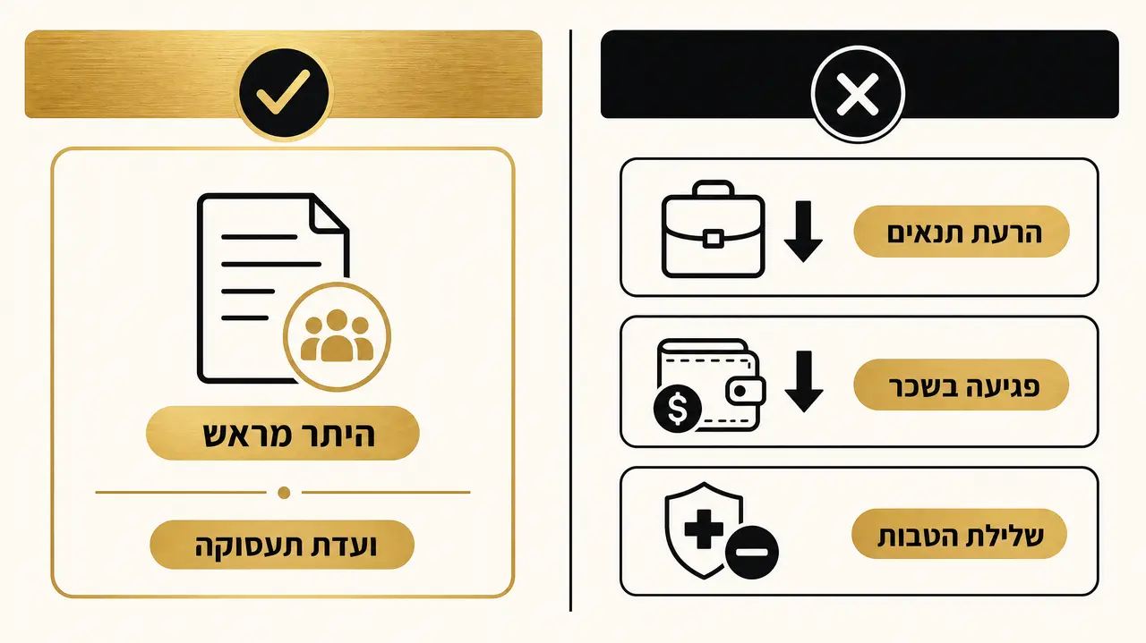 האם מותר לקצץ במשרה ובשכר בלי לפטר?